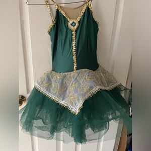 Emerald Green Dance Costume